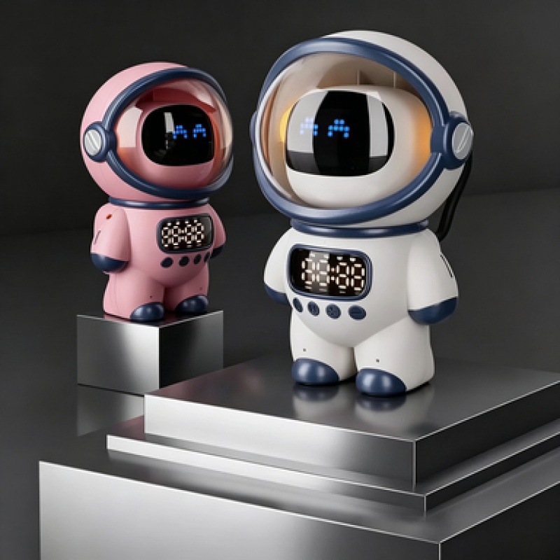 Smart Home Ai - 2026年新型AIスマート音声チャットロボットBluetoothスピーカーデジタル目覚まし時計睡眠補助ナイトライト子供用ホームコンパニオン祝祭ギフト