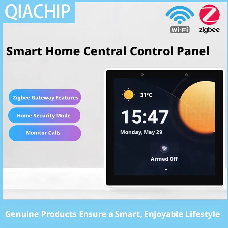 Zigbee Gateway - スマートホーム86多機能セントラルコントロールスクリーンWiFiスイッチパネルタッチスクリーンホームセキュリティZigbee音声ゲートウェイ