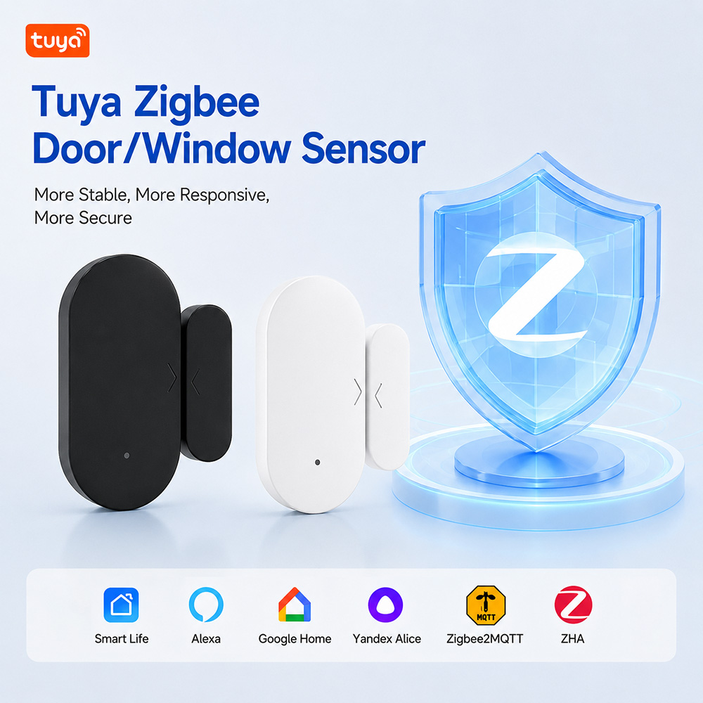 Smart Home News - Tuya Zigbee 3.0 ミニドア・ウィンドウセンサー スマートホームセキュリティ Alexa、Yandex、Alice、Zigbee2MQTT対応