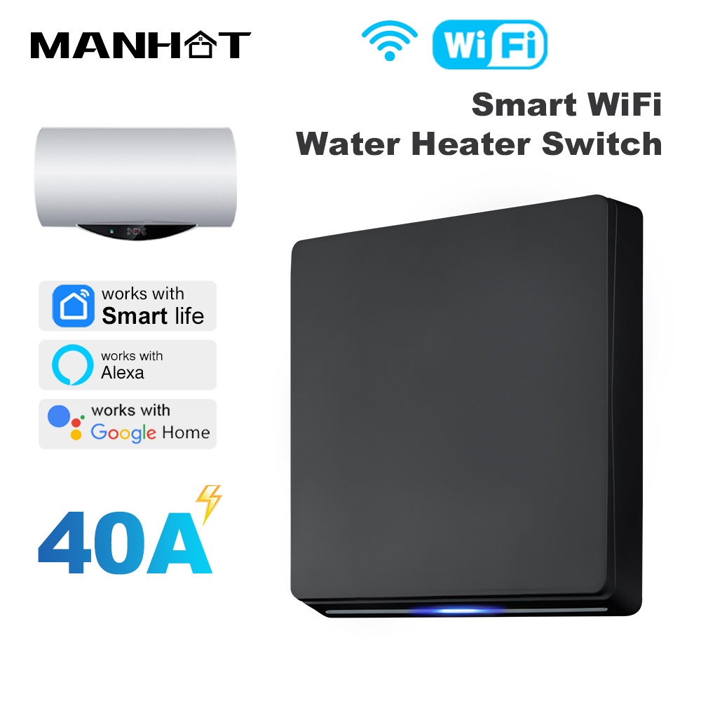 Smart Home Voice Assistant - MANHOT スマート Wifi EU 温水器ボイラースイッチ 40A