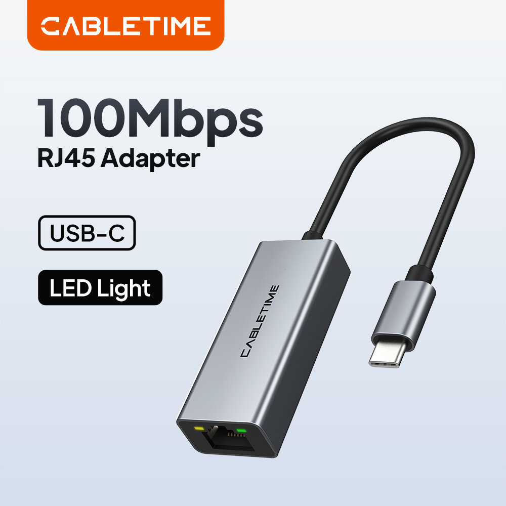Smart Home Xiaomi Hub 2 - CABLETIME USB C イーサネットアダプター 100Mbps ネットワークカード