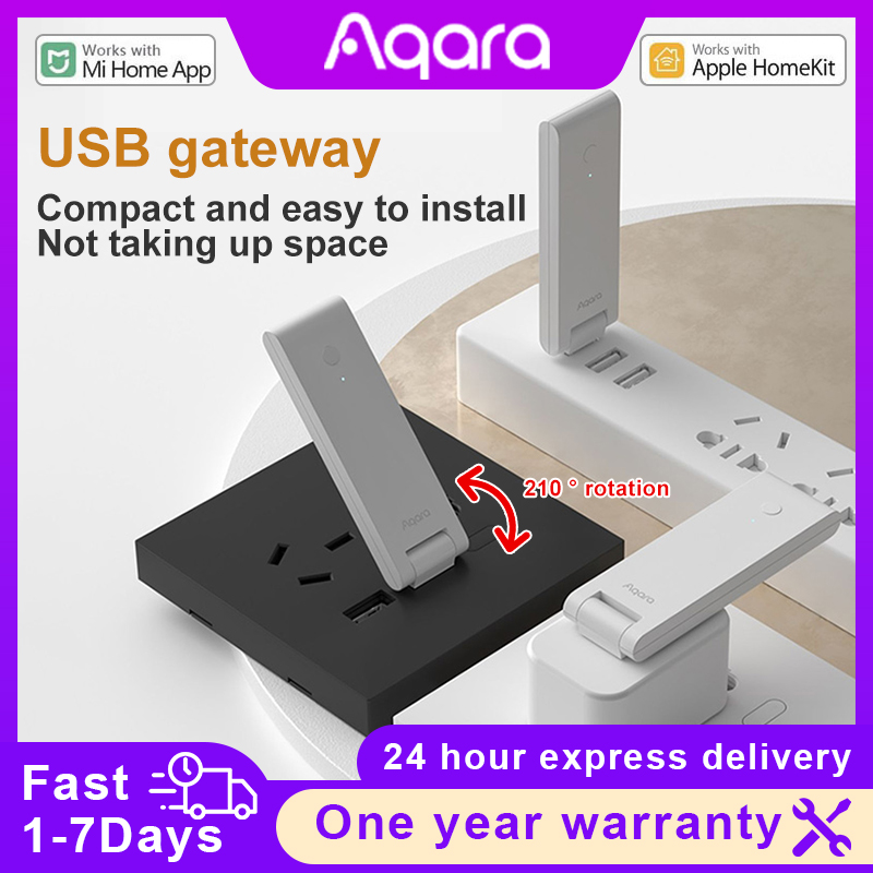 Smart Home Xiaomi Hub - Aqara E1ゲートウェイ ZigbeeスマートホームUSBポートミニハブ ワイヤレス接続 リモートアプリコントロール Xiaomi