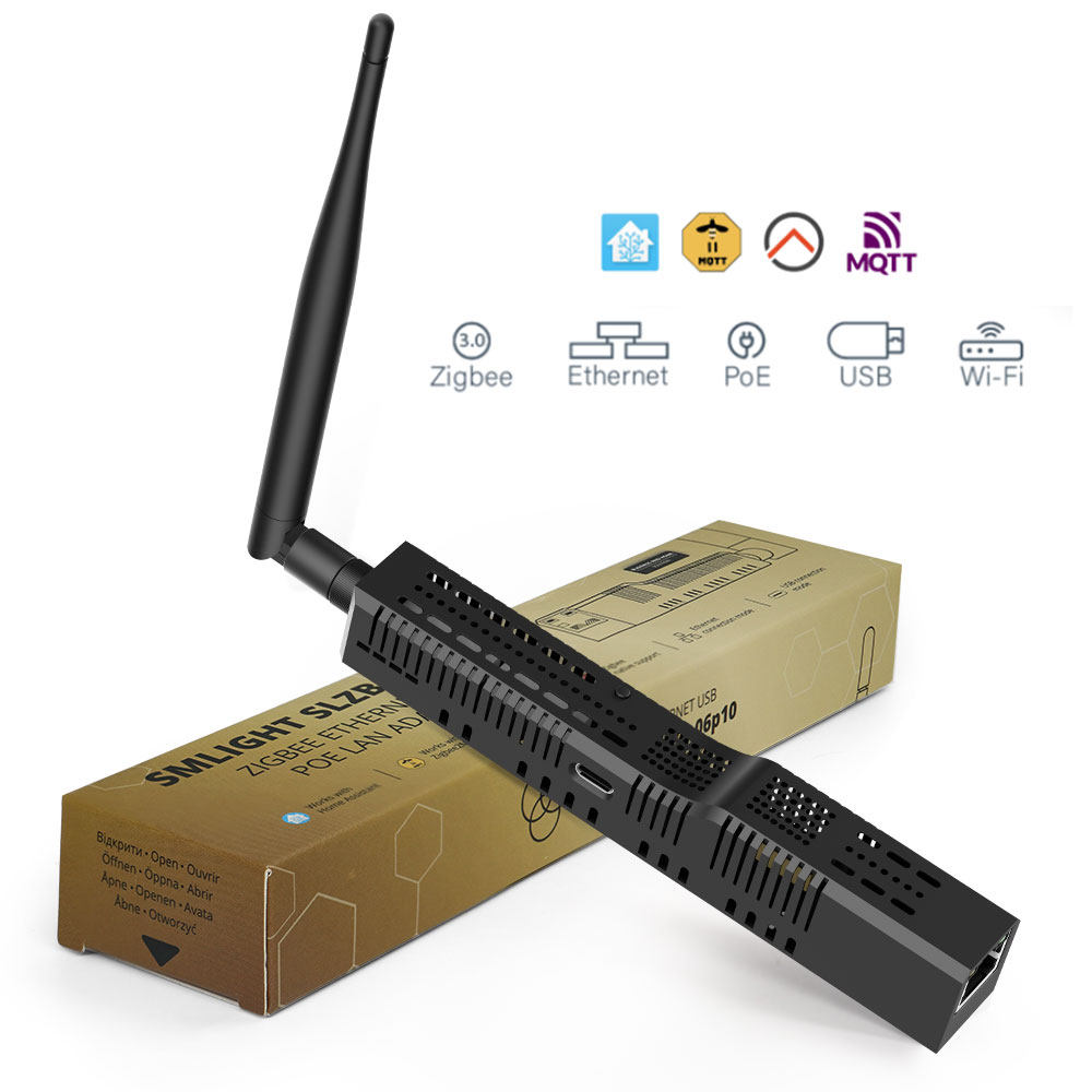 Zigbee Gateway - SMLIGHT SLZB-06P10 Zigbee 3.0 to Ethernet、USB