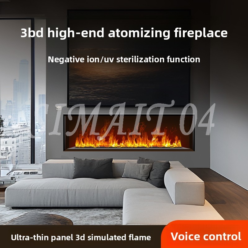 Smart Home Simulation - 3D噴霧式暖炉 家庭用炎加湿器 スマートコア内蔵テレビキャビネット シミュレーション装飾キャビネット ライトラグジュアリー