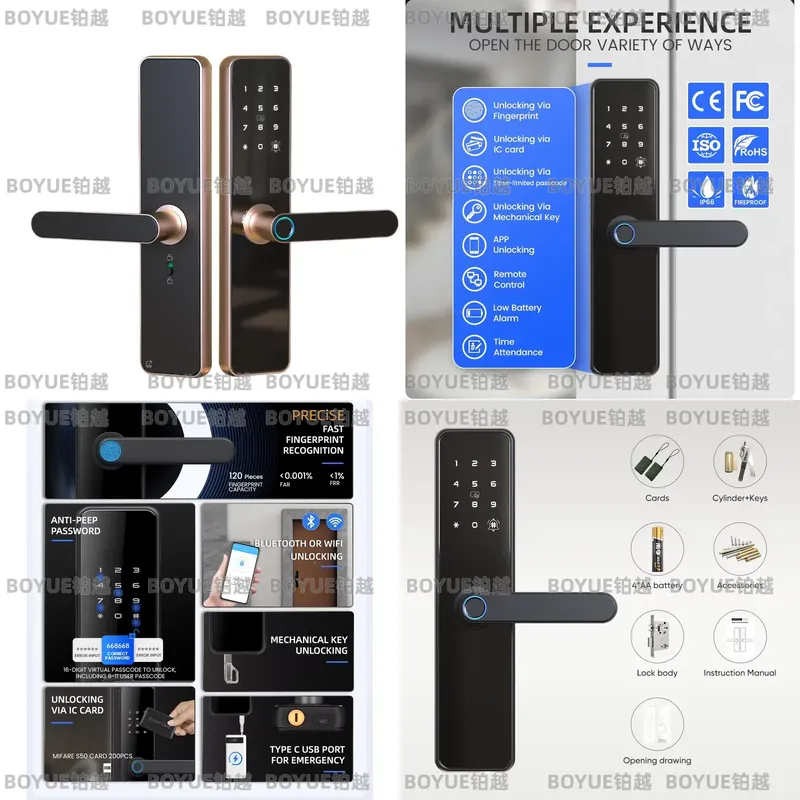 Airbnb Smart Home - Locstar Seradura デジタルゴールドスマートドアロックは、アパート、ビル、Airbnb、住宅のセキュリティを確保するためにAlexaと連携し、送料無料です。