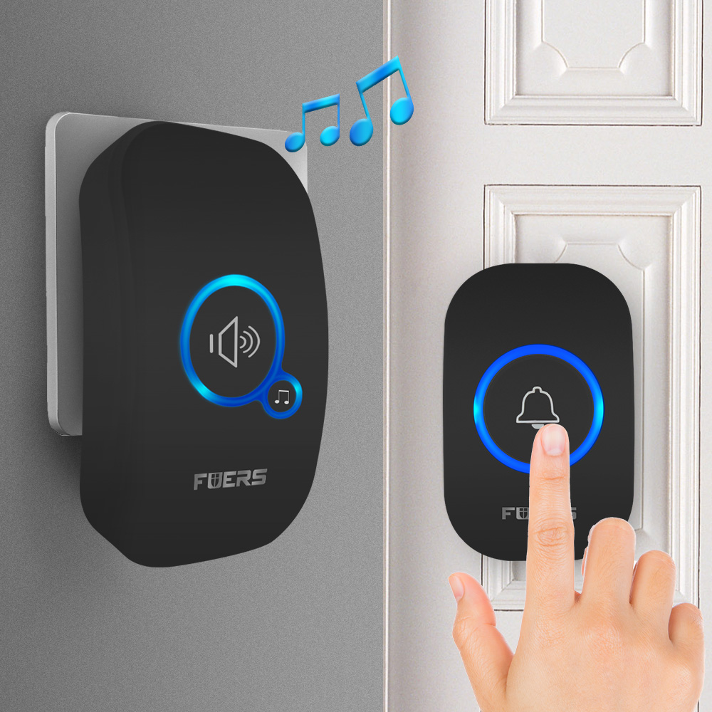 Smart Home News - Fuers ワイヤレスドアベルホームウェルカムスマートドアベル 150 メートルロングワイヤレス距離 32 曲ホームウェルカムチャイム着信音カラフル