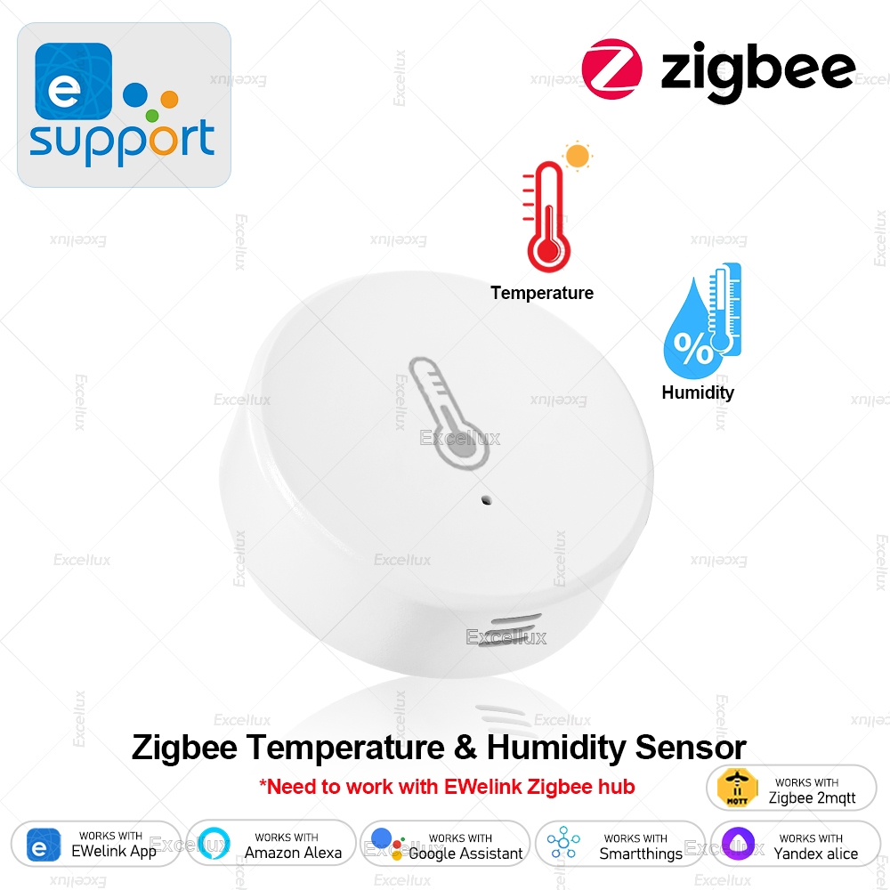 Smart Home Furniture - EWelink スマート Zigbee 温度湿度センサーアプリ制御屋内温度計モニターホームオートメーションは Alexa Google