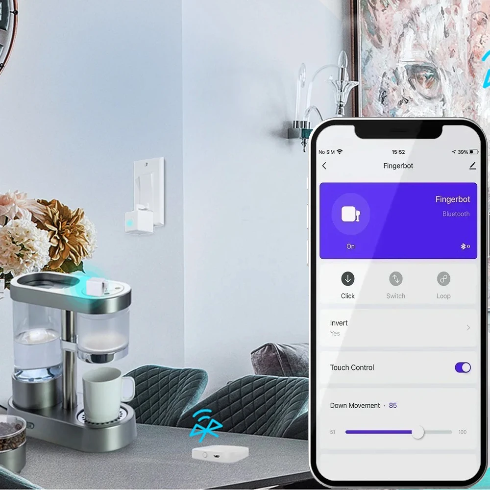 Zigbee-ワイヤレスフィンガーボット,自動スイッチボタン - Smart Home Voice Assistant のレビューと価格