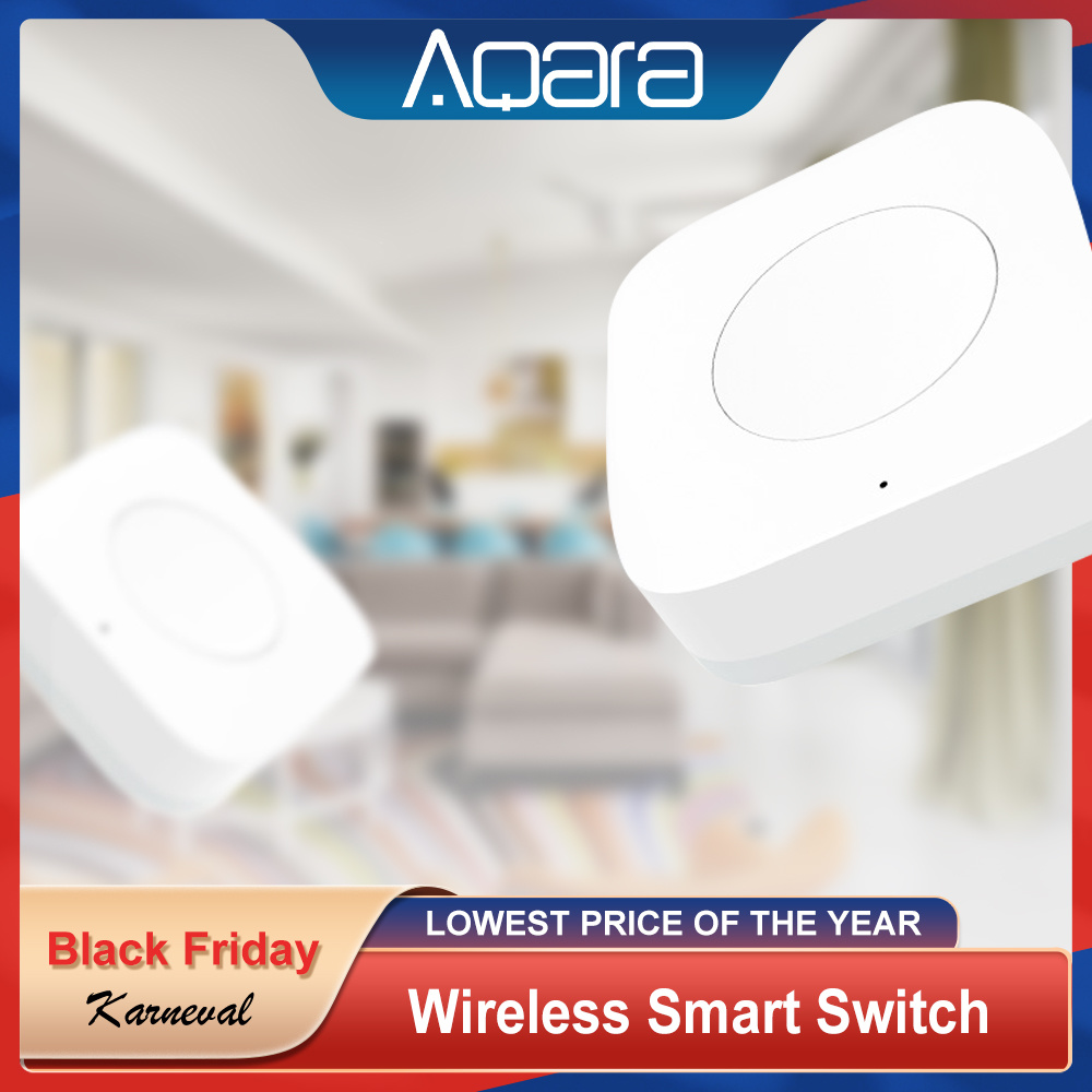 Aqara-スマートホームセンサー,ワイヤレスミニスイッチ, - Smart Home Xiaomi Hub のレビューと価格