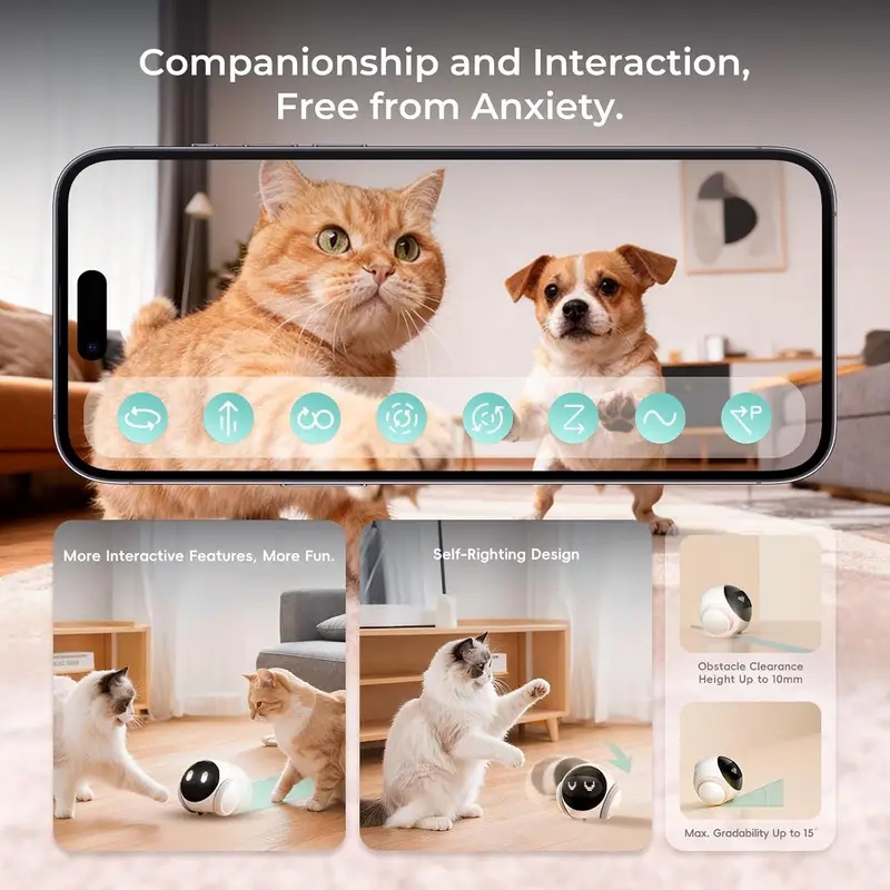 自動充電ドック付き可動式室内ペットロボットカメラ、スマートア - Smart Home Solution のレビューと価格