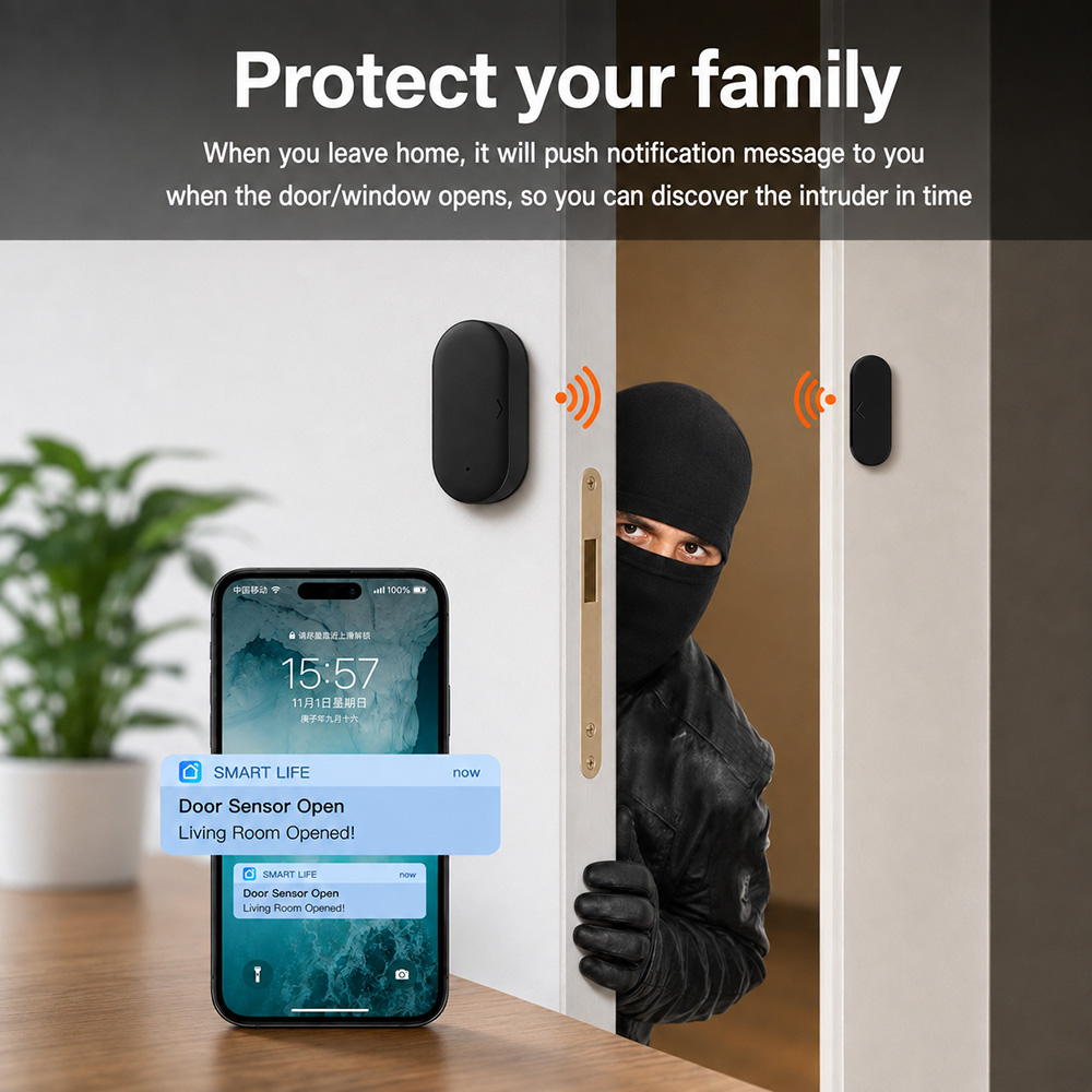 Tuya Zigbee 3.0 ミニドア・ウィンドウセンサー - Smart Home News のレビューと価格