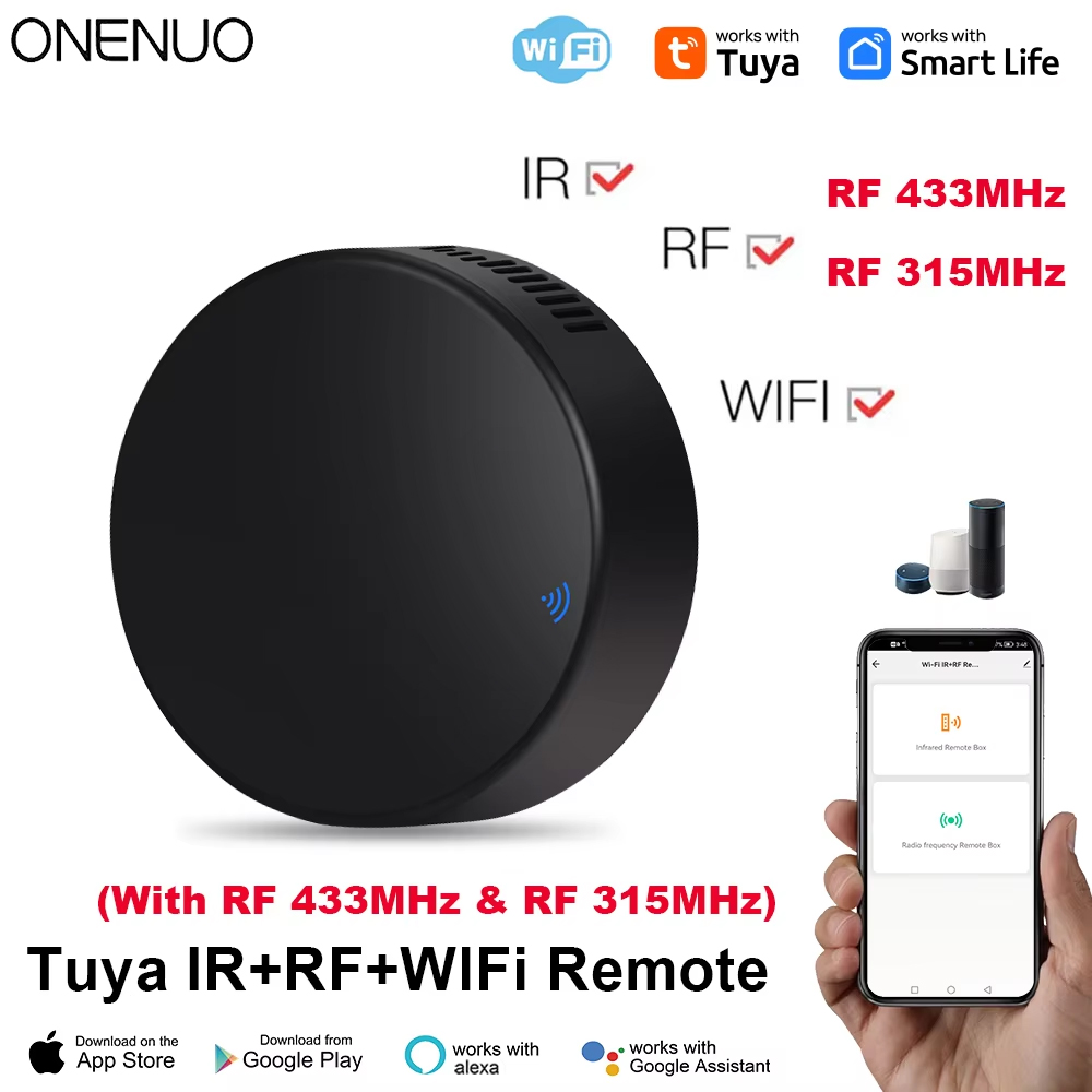 Tuya WiFi RF IR リモコン 433MHz/31 - Smart Home Voice Assistant のレビューと価格