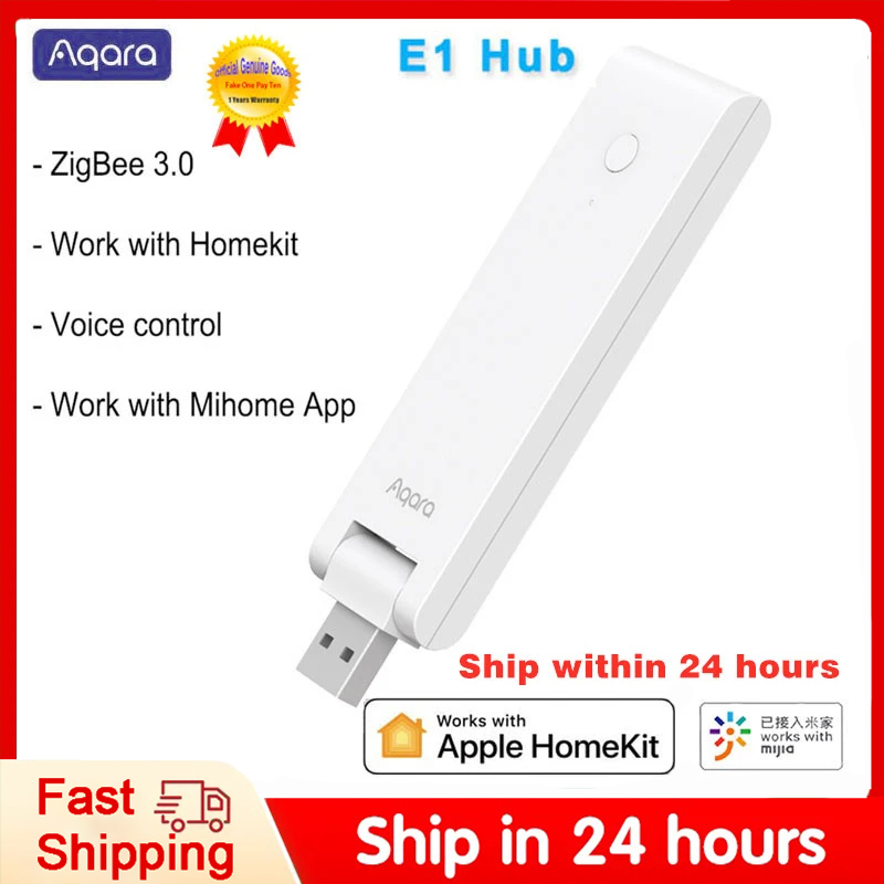 Aqara-E1スマートゲートウェイ,ミニハブ,Zigbee - Smart Home Xiaomi Hub のレビューと価格