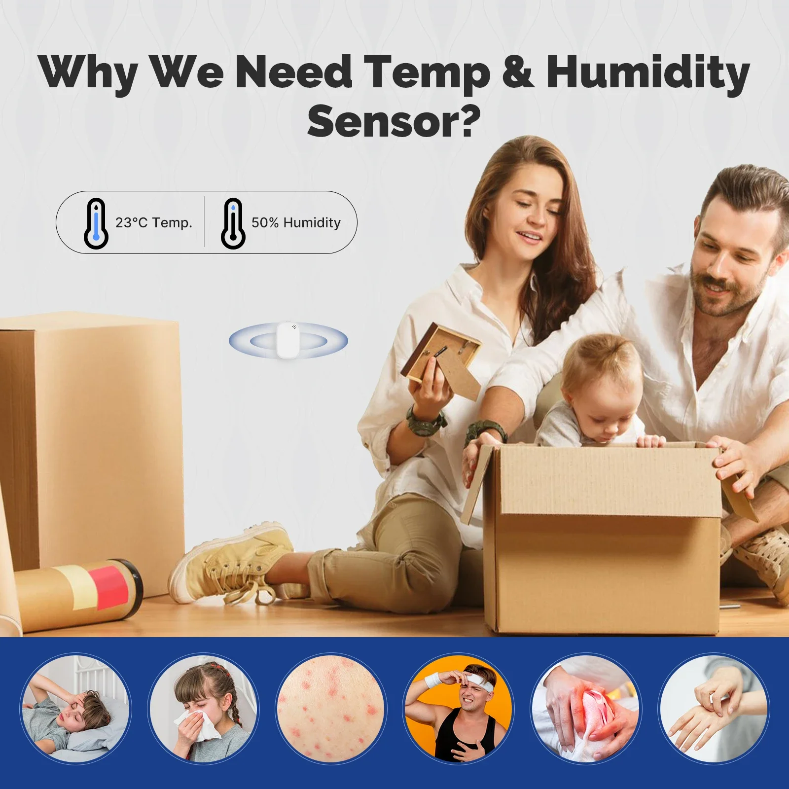 MOES Tuya Zigbee スマート温度湿度センサー室 - Smart Home News のレビューと価格