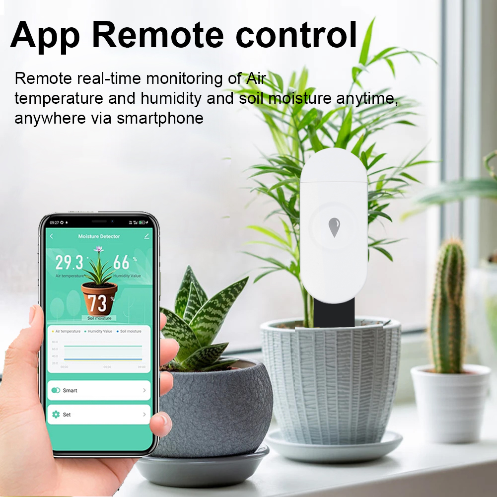 Tuya Zigbee 温度湿度水分検出器スマート土壌テスタ - Smart Home News のレビューと価格