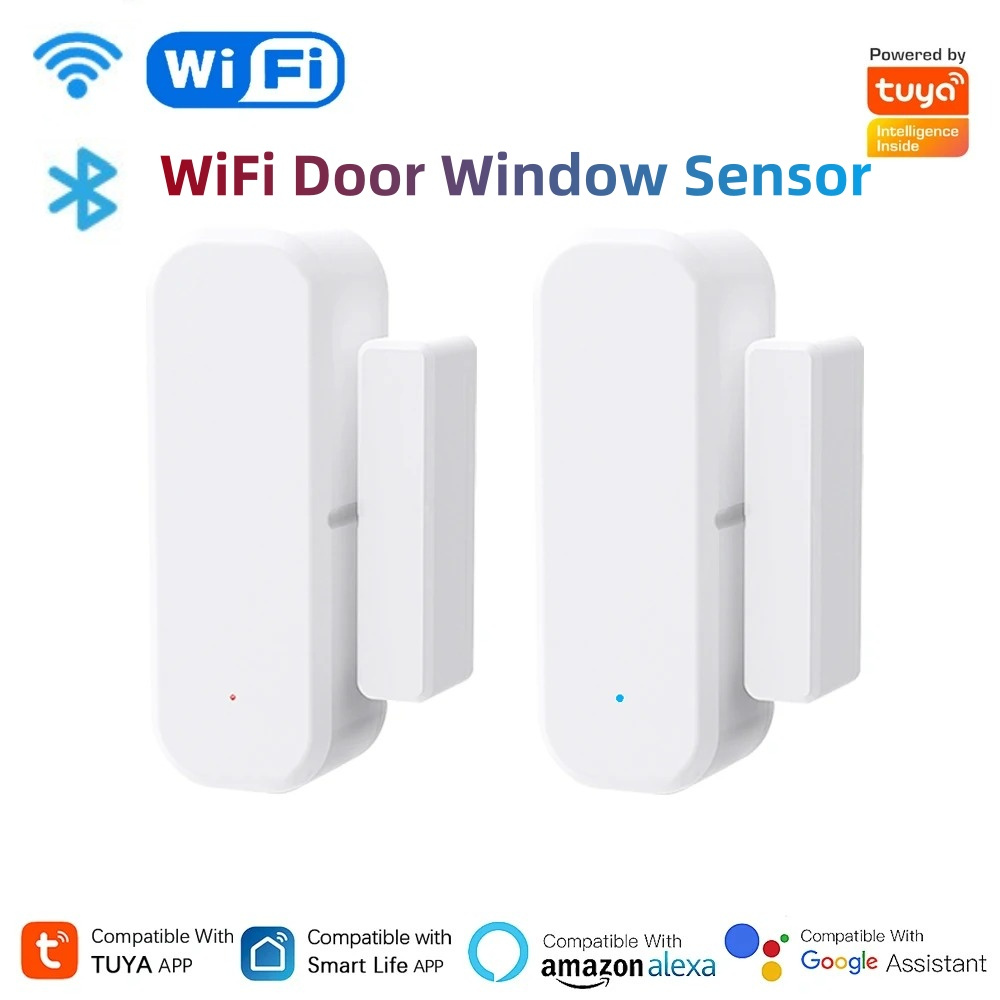 Tuya WiFi スマートドアウィンドウセンサー開閉検知器 - Smart Home Voice Assistant のレビューと価格
