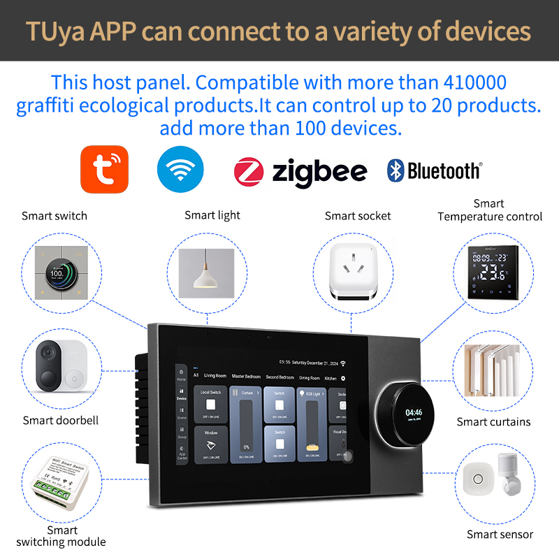 2026年新製品 7インチスマートホーム背景音楽タッチスクリ - Zigbee Gateway のレビューと価格