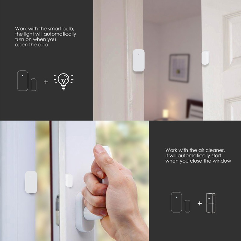 オリジナル Aqara ドア窓センサー ZigBee ワイヤ - Smart Home Xiaomi Hub 2 のレビューと価格