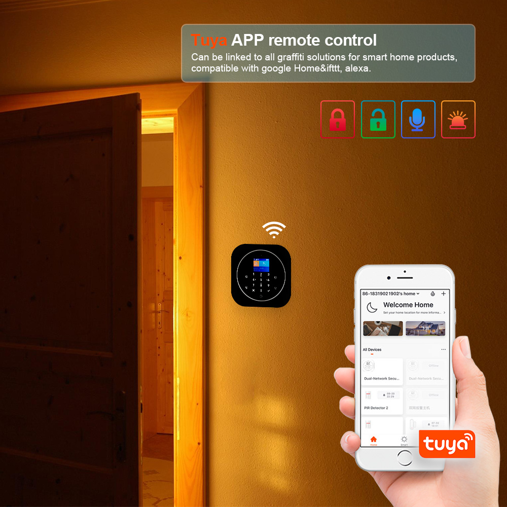 KERUI G12 ワイヤレス Tuya ホーム警報システム - Smart Home Demo Kit のレビューと価格