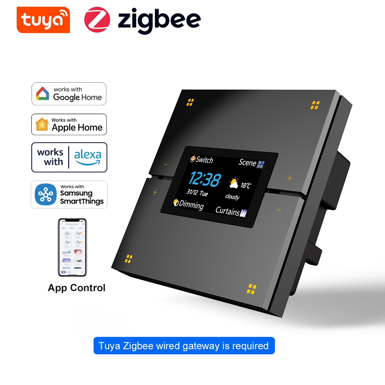 M9 Pro 8ボタン UK Tuyaスマートウォールライト - Smart Home Solution のレビューと価格