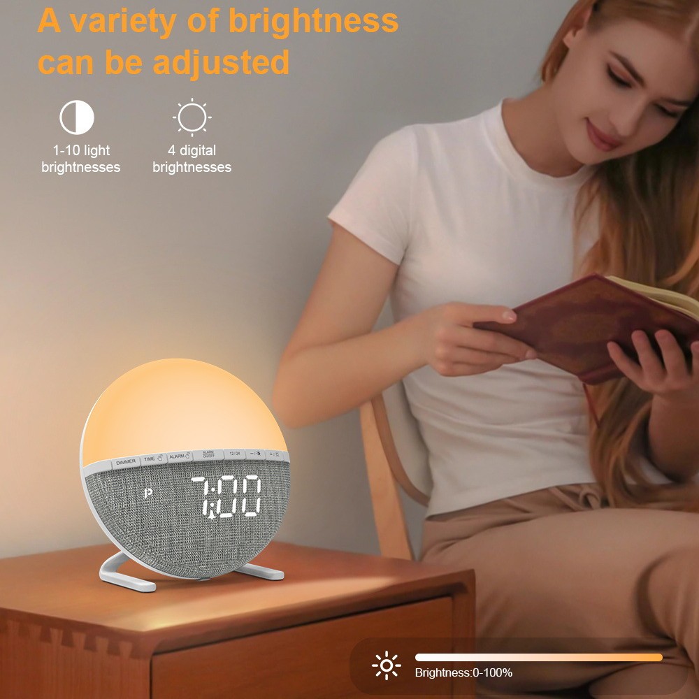 LED ウェイクアップ ライト 目覚まし時計 模擬日の出 ス - Smart Home Simulation のレビューと価格