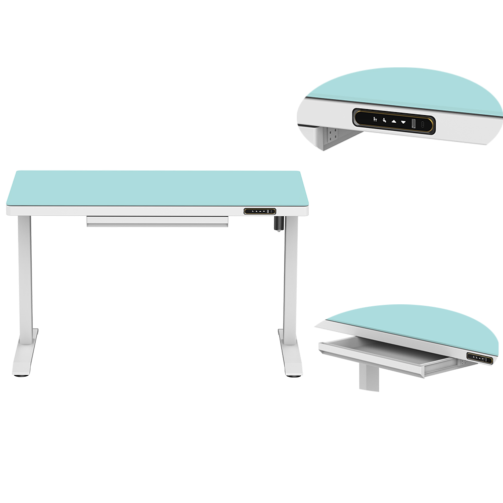 セールオフィスホーム家具 ホワイト シングルモーター 電動高 - Smart Home Furniture のレビューと価格