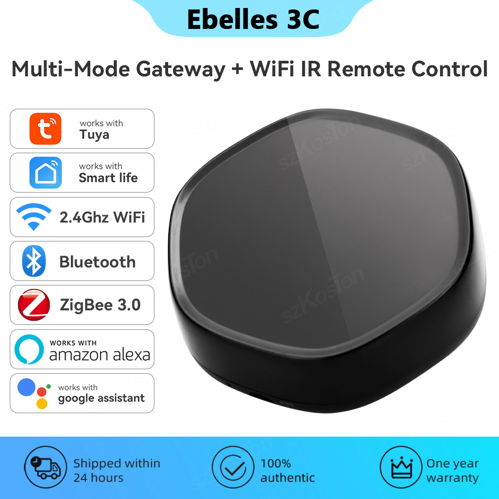 Tuya-ホームマルチモードゲートウェイハブ,irリモートコ - Smart Home Voice Assistant のレビューと価格