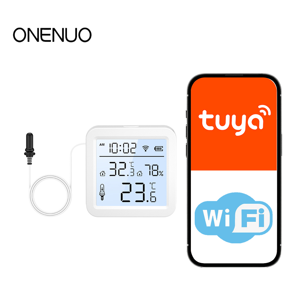外部プローブ付きWiFi湿度温度センサー、屋内/屋外用Tuy - Smart Home News のレビューと価格